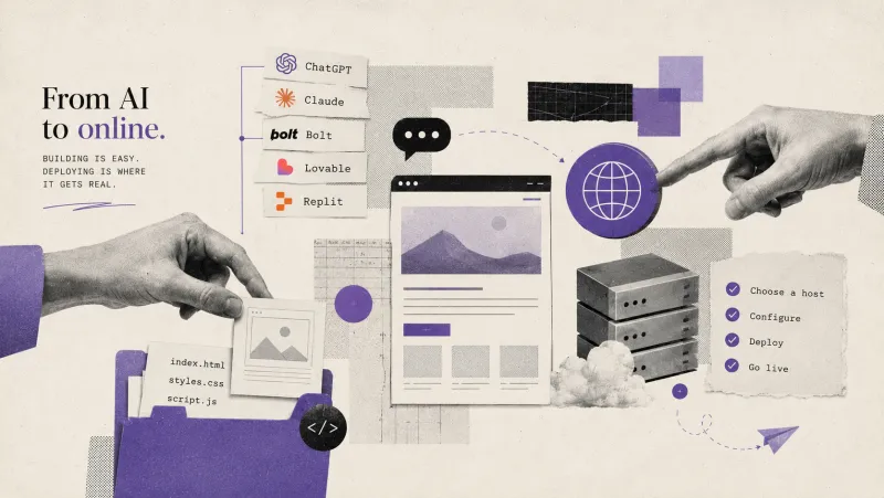 Deploying AI-built sites — ChatGPT, Claude, Bolt, Lovable, and Replit